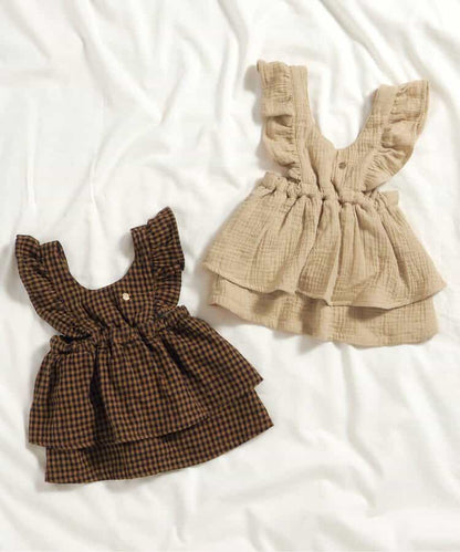 日本童裝 BREEZE 薄紗束腰連身裙 70-80cm 初生嬰兒 女童款 秋季 DRESSES