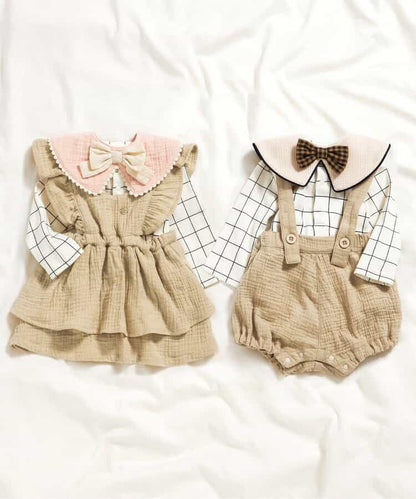 日本童裝 BREEZE 薄紗束腰連身裙 70-80cm 初生嬰兒 女童款 秋季 DRESSES