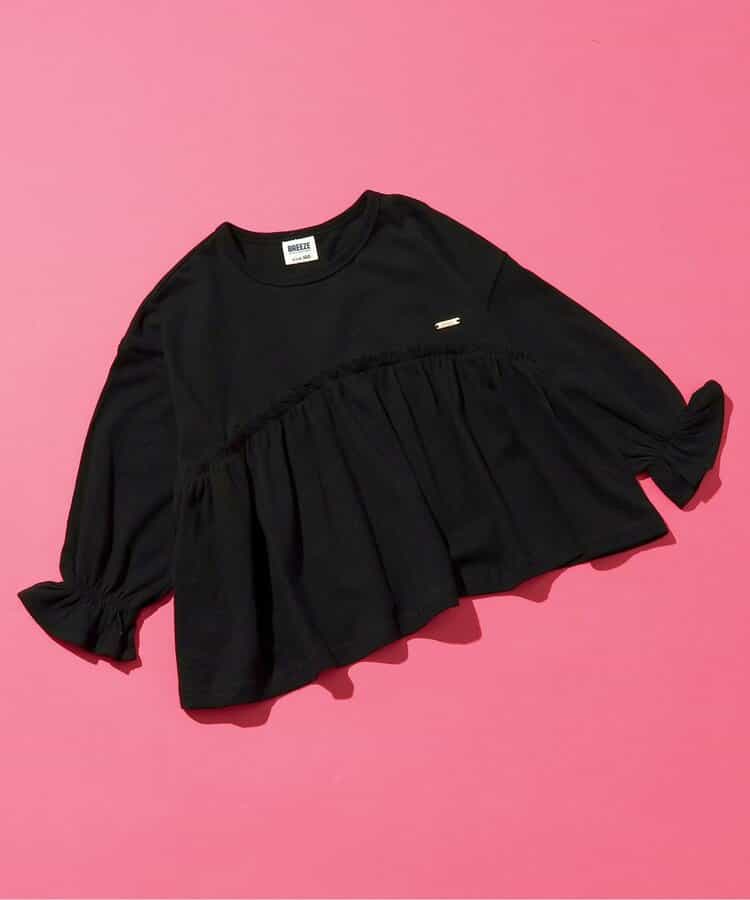 日本童裝 BREEZE 荷葉邊長袖上衣 80-140cm 女童款 秋季 TOPS