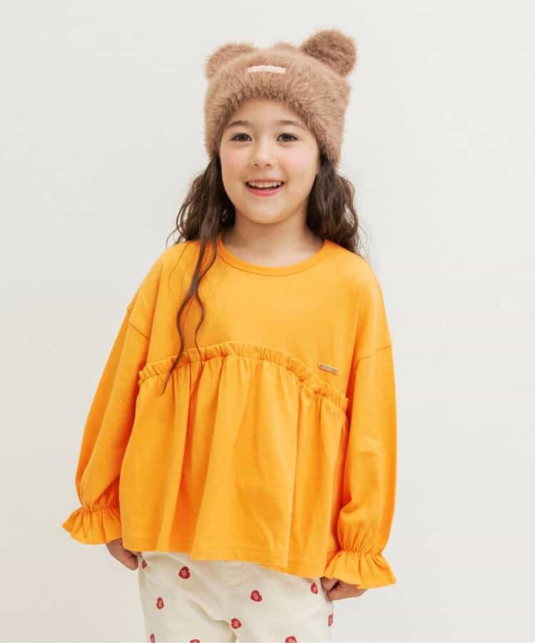 日本童裝 BREEZE 荷葉邊長袖上衣 80-140cm 女童款 秋季 TOPS