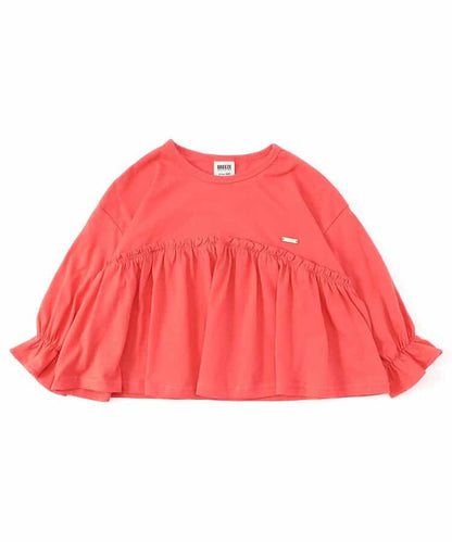日本童裝 BREEZE 荷葉邊長袖上衣 80-140cm 女童款 秋季 TOPS