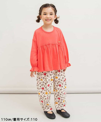 日本童裝 BREEZE 荷葉邊長袖上衣 80-140cm 女童款 秋季 TOPS
