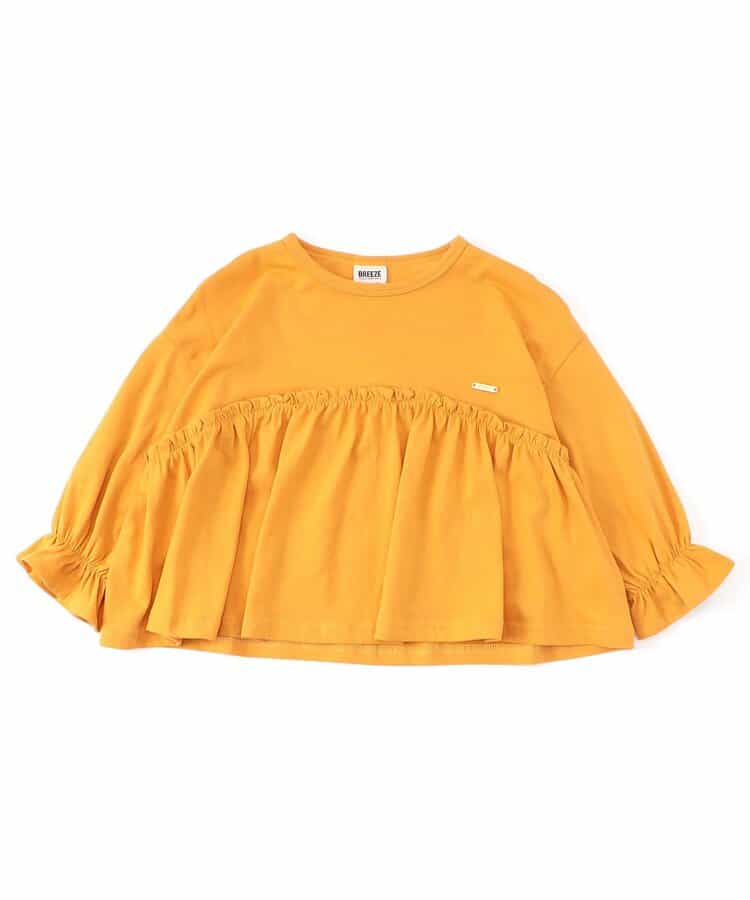 日本童裝 BREEZE 荷葉邊長袖上衣 80-140cm 女童款 秋季 TOPS