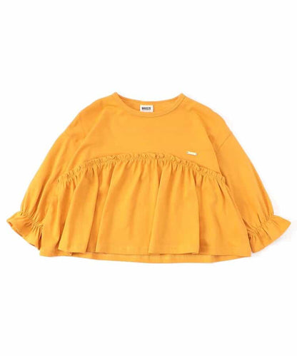 日本童裝 BREEZE 荷葉邊長袖上衣 80-140cm 女童款 秋季 TOPS