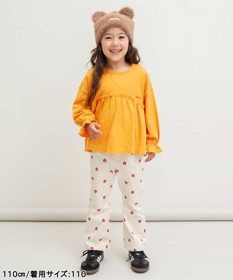 日本童裝 BREEZE 荷葉邊長袖上衣 80-140cm 女童款 秋季 TOPS