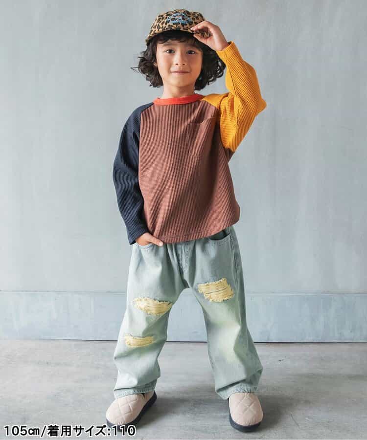日本童裝 BREEZE 做舊牛仔褲 90-140cm 男童款/女童款 秋季 PANTS