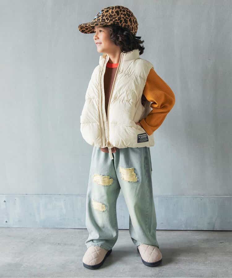 日本童裝 BREEZE 做舊牛仔褲 90-140cm 男童款/女童款 秋季 PANTS