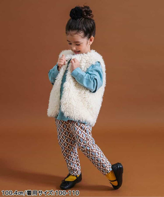 日本童裝 BREEZE 毛毛背心外套 80-130cm 女童款 秋季 OUTERWEAR
