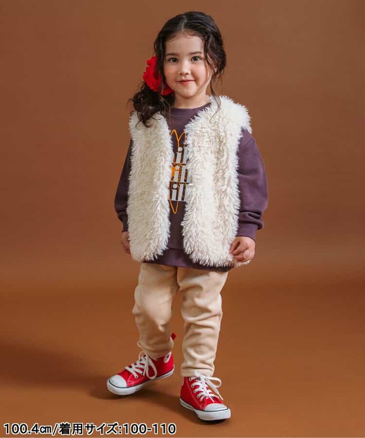 日本童裝 BREEZE 毛毛背心外套 80-130cm 女童款 秋季 OUTERWEAR