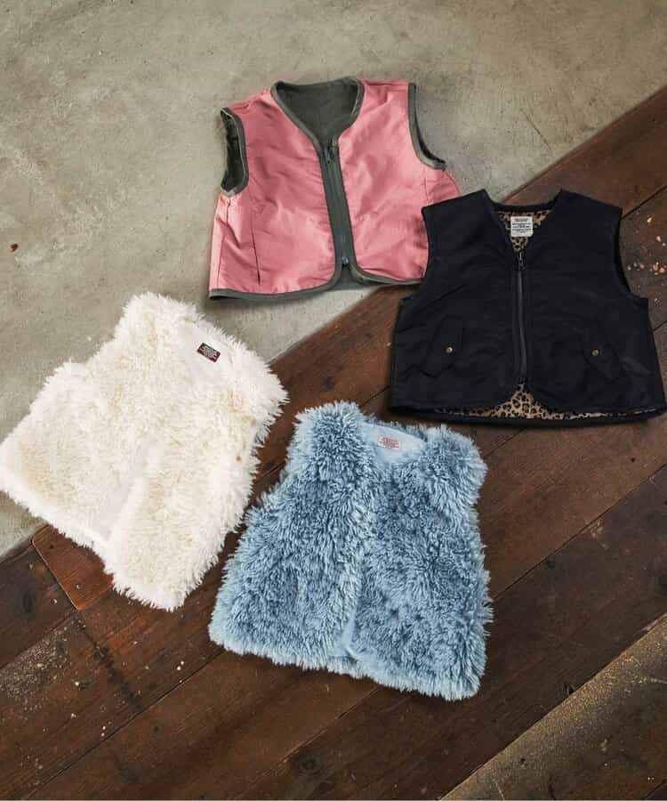 日本童裝 BREEZE 毛毛背心外套 80-130cm 女童款 秋季 OUTERWEAR