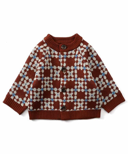 日本童裝 BREEZE 針織提花外套 70-80cm 男童款/女童款 初生嬰兒 秋季 OUTERWEAR