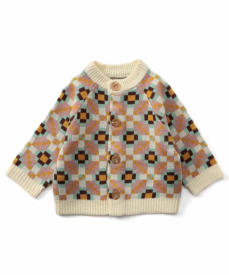 日本童裝 BREEZE 針織提花外套 70-80cm 男童款/女童款 初生嬰兒 秋季 OUTERWEAR