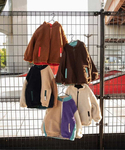日本童裝 BREEZE 2Way 雙面兩著 抓毛外套 80-160cm 男童款/女童款 冬季 聖誕紅/新年紅 (適合初秋、香港平均溫度、寒冷天氣）OUTERWEAR