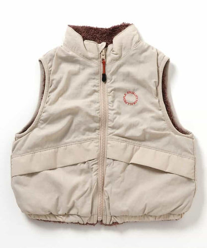 日本童裝 BREEZE 2Way 雙面抓絨背心外套 80-140cm 男童款/女童款 秋季 OUTERWEAR