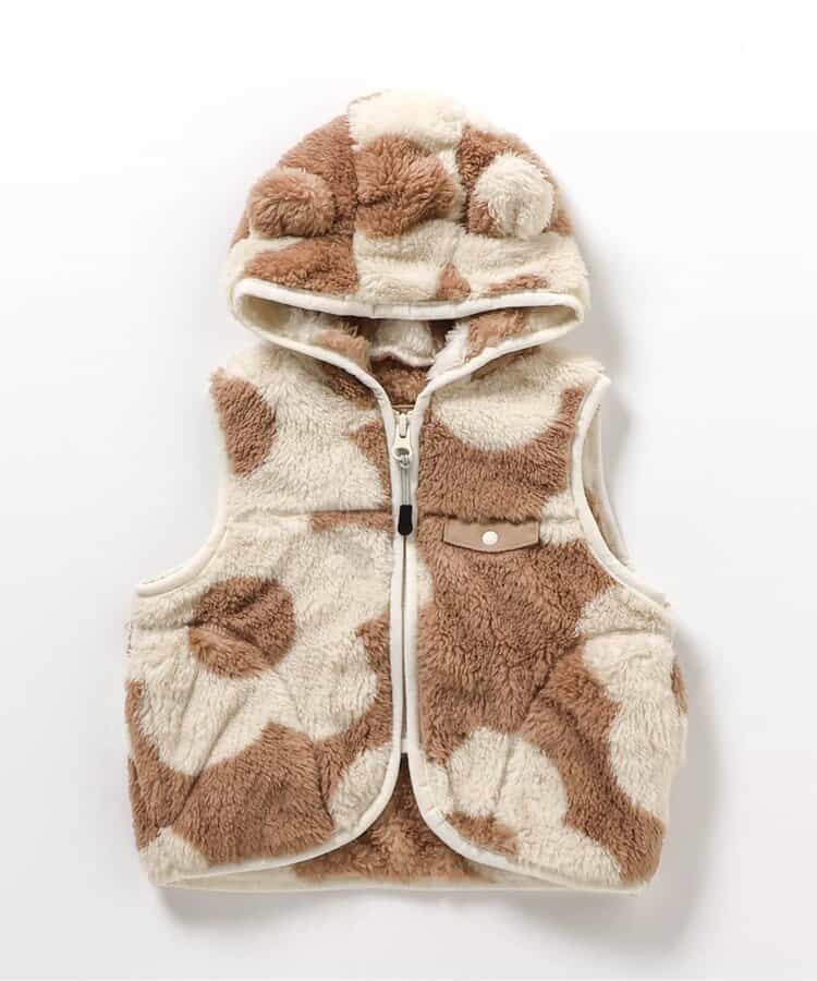 日本童裝 BREEZE 毛絨背心外套 80cm 男童款/女童款 初生嬰兒 秋季 OUTERWEAR
