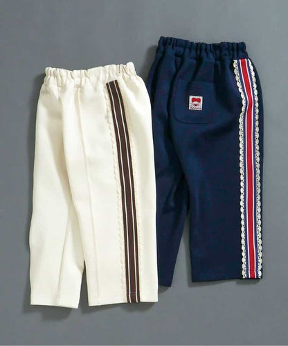 日本童裝 BREEZE 側邊荷葉邊長褲 80-140cm 女童款 秋季 PANTS