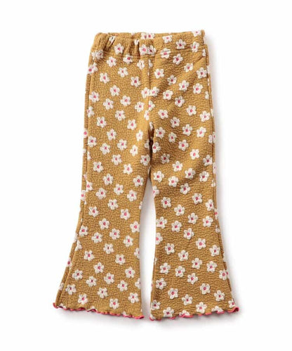 日本童裝 BREEZE 提花喇叭褲 80-140cm 女童款 秋季 PANTS