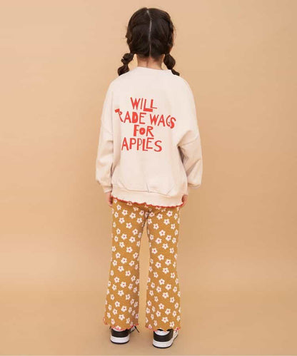 日本童裝 BREEZE 提花喇叭褲 80-140cm 女童款 秋季 PANTS