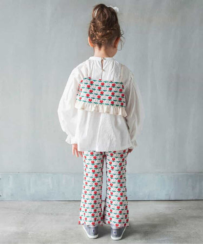 日本童裝 BREEZE 提花喇叭褲 80-140cm 女童款 秋季 PANTS