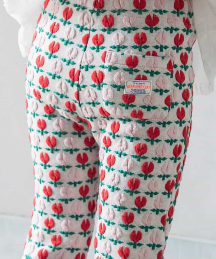 日本童裝 BREEZE 提花喇叭褲 80-140cm 女童款 秋季 PANTS