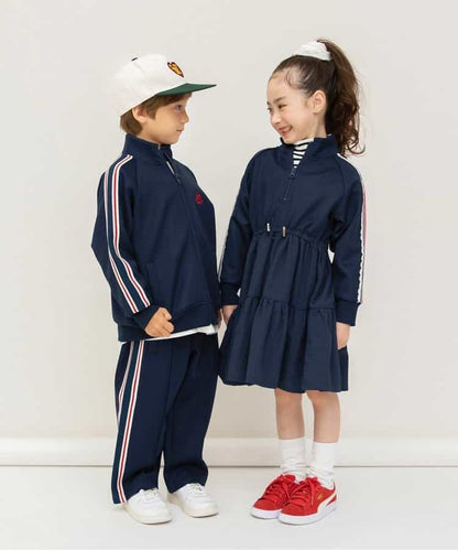 日本童裝 BREEZE 荷葉邊收腰連身裙 80-140cm 女童款 秋季 DRESSES