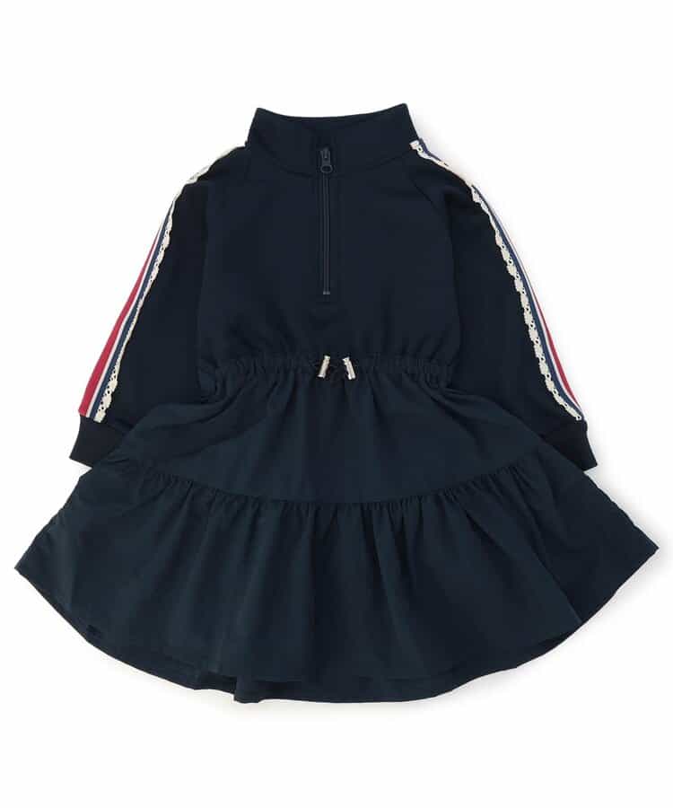 日本童裝 BREEZE 荷葉邊收腰連身裙 80-140cm 女童款 秋季 DRESSES