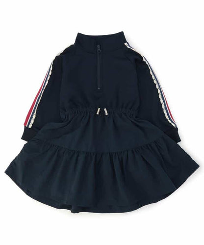 日本童裝 BREEZE 荷葉邊收腰連身裙 80-140cm 女童款 秋季 DRESSES
