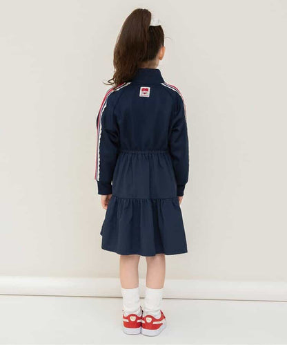 日本童裝 BREEZE 荷葉邊收腰連身裙 80-140cm 女童款 秋季 DRESSES