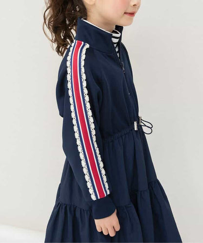 日本童裝 BREEZE 荷葉邊收腰連身裙 80-140cm 女童款 秋季 DRESSES