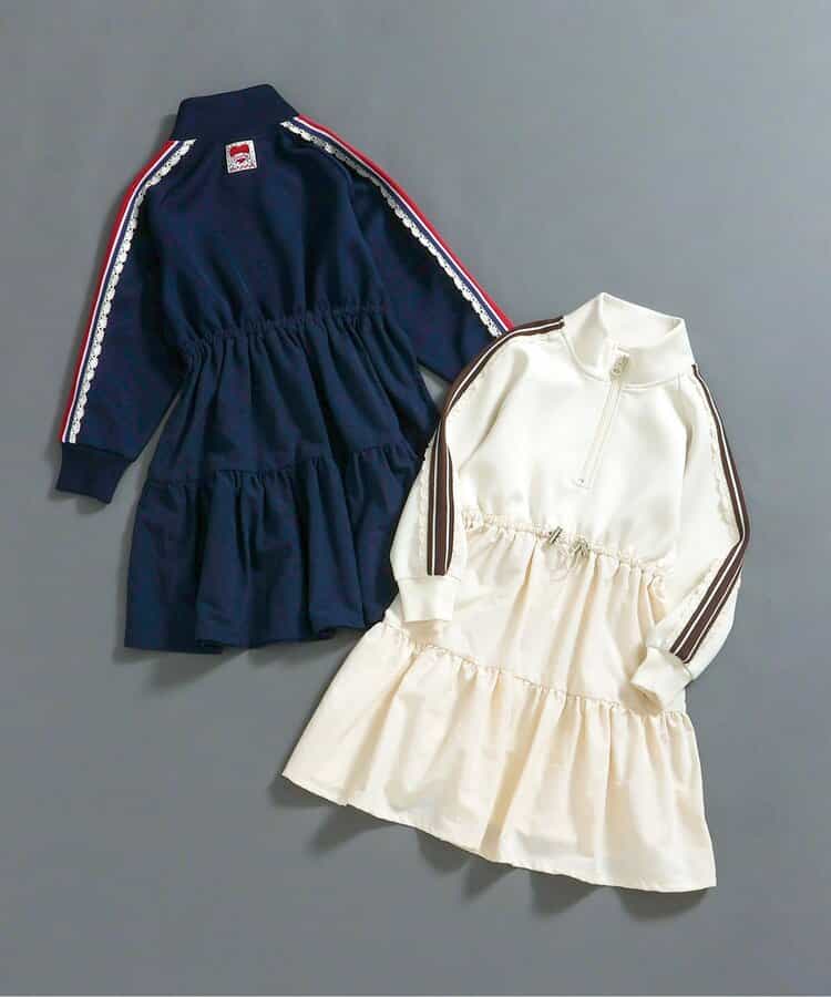 日本童裝 BREEZE 荷葉邊收腰連身裙 80-140cm 女童款 秋季 DRESSES