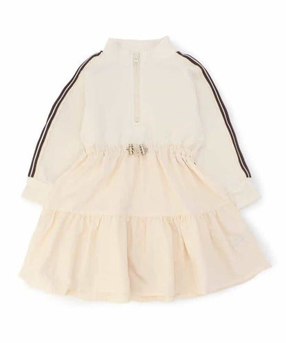 日本童裝 BREEZE 荷葉邊收腰連身裙 80-140cm 女童款 秋季 DRESSES