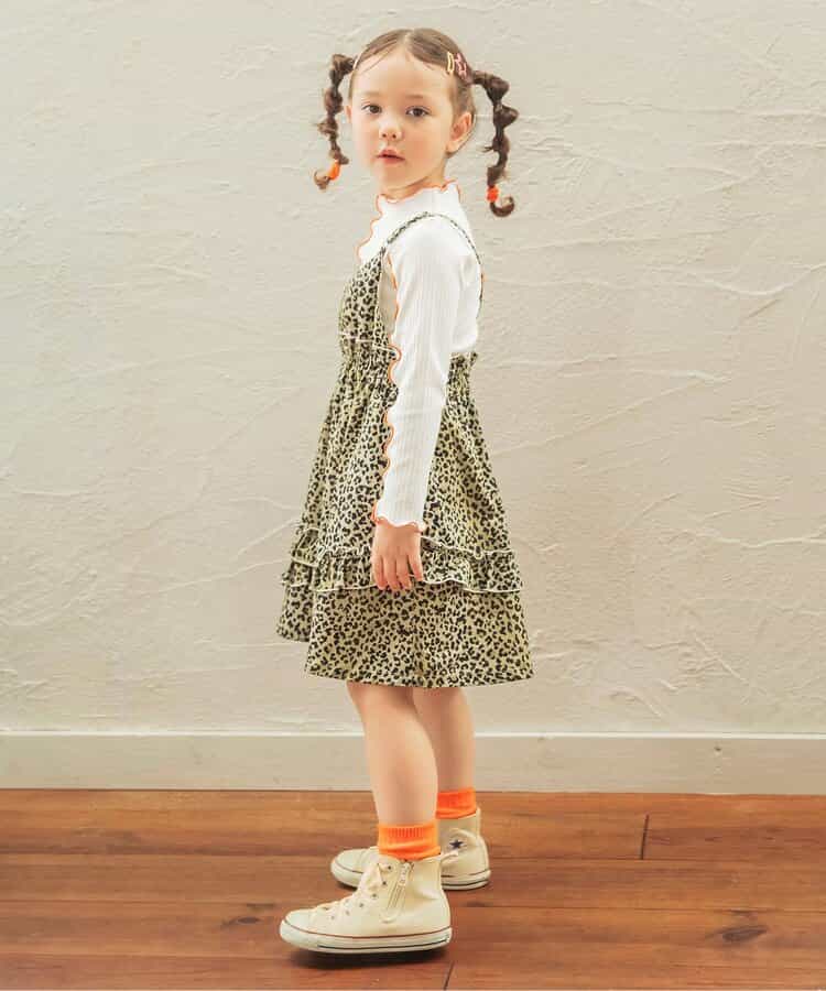 日本童裝 BREEZE  兩件套荷葉邊連身裙 80-140cm 女童款 秋季 TOPS DRESSES