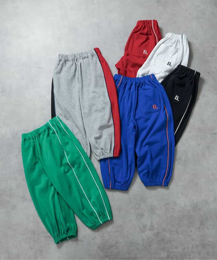 日本童裝 BREEZE 滾邊版型運動褲 80-160cm 男童款 秋季 PANTS