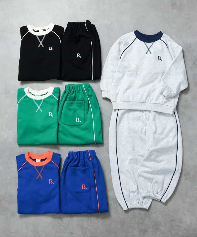 日本童裝 BREEZE 滾邊版型運動褲 80-160cm 男童款 秋季 PANTS
