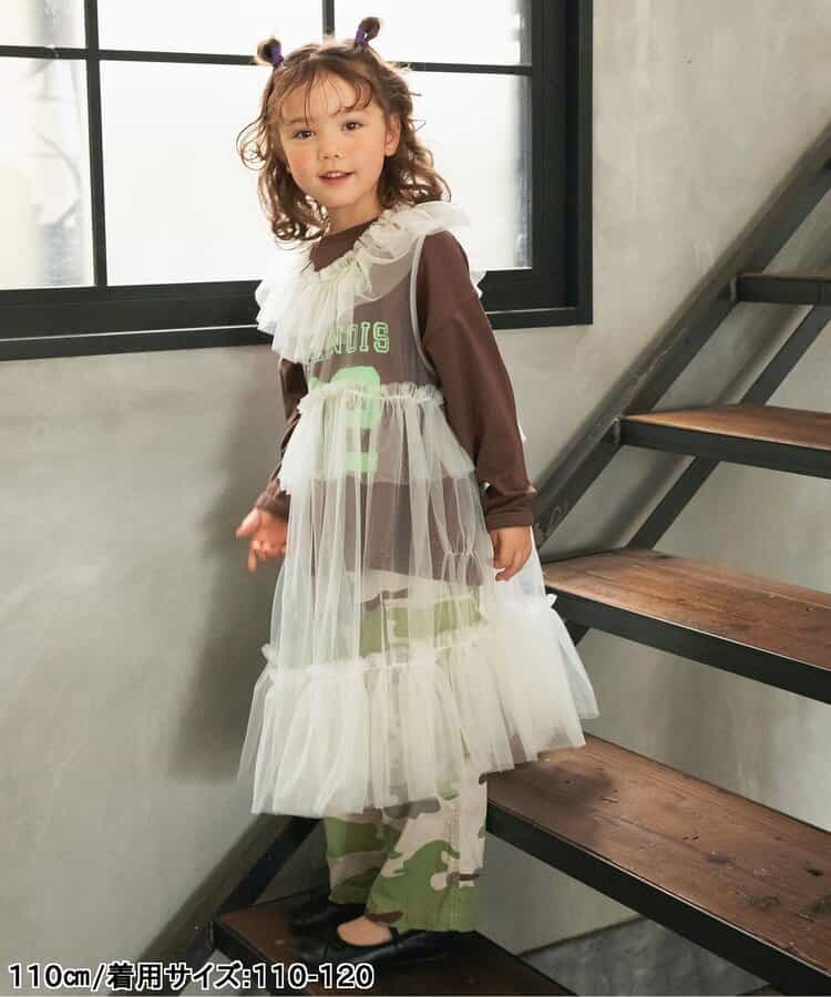 日本童裝 BREEZE 薄紗洋裝背心裙 80-140cm 女童款 秋季 DRESSES