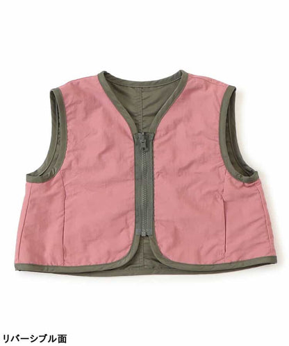 日本童裝 BREEZE 2Way 雙面兩著 背心外套 80-140cm 男童款/女童款 秋季 OUTERWEAR