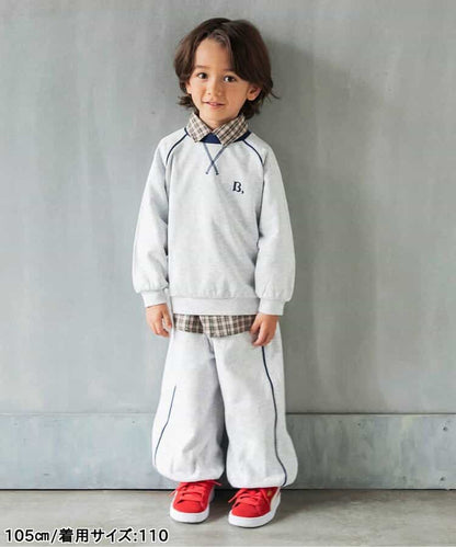 日本童裝 BREEZE 撞色線條衛衣 80-150cm 男童款 秋季 TOPS