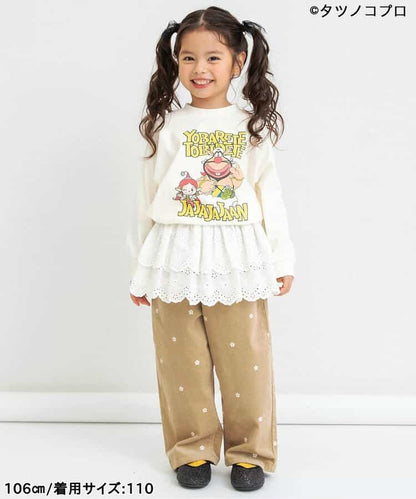 日本童裝 BREEZE 印花休閒長褲 80-140cm 女童款 秋季 PANTS