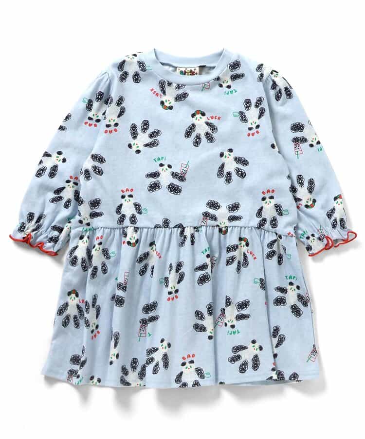 日本童裝 BREEZE 獨特全印花連身裙 80-130cm 女童款  秋季 DRESSES