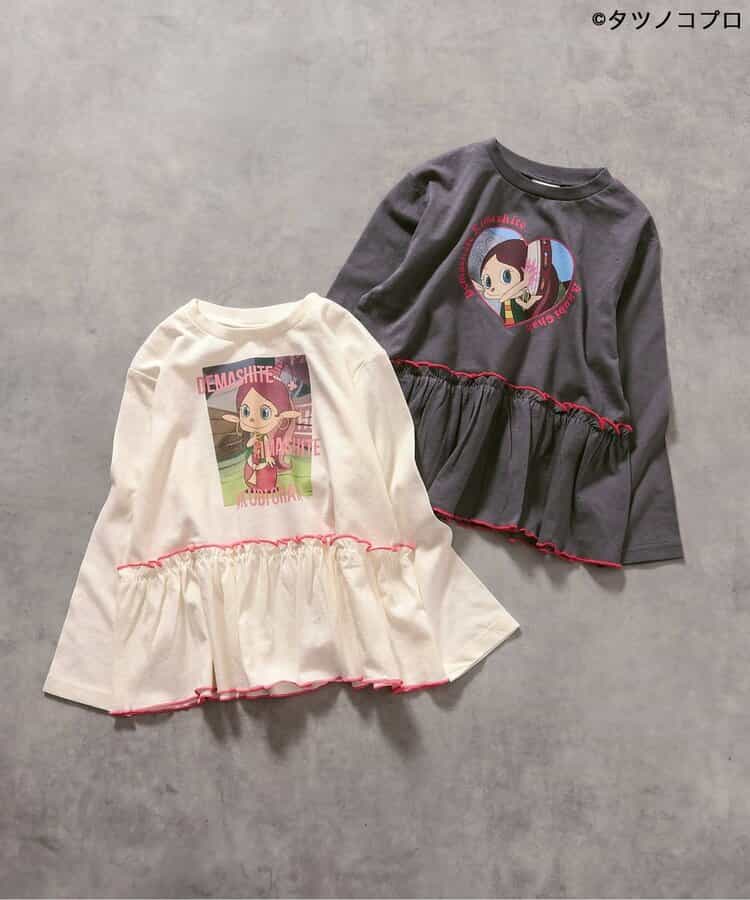 日本童裝 BREEZE x 乞嗤大魔王 印花上衣 80-140cm 女童款 秋季 TOPS
