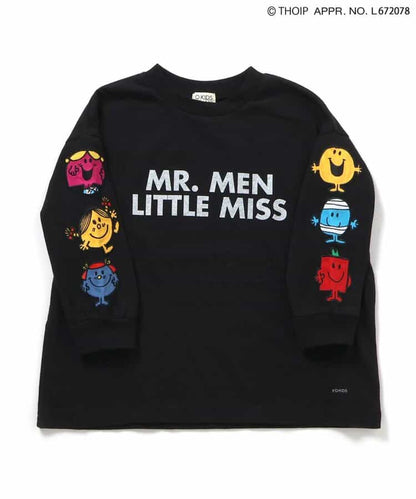 日本童裝 F.O.KIDS x MR.MEN LITTLE MISS 印花袖衛衣 80-140cm 男童款/女童款 秋季 TOPS 其他品牌童裝