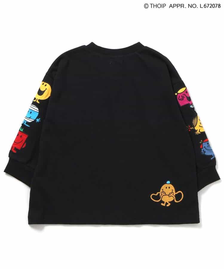 日本童裝 F.O.KIDS x MR.MEN LITTLE MISS 印花袖衛衣 80-140cm 男童款/女童款 秋季 TOPS 其他品牌童裝