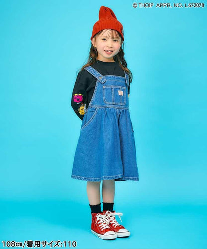 日本童裝 F.O.KIDS x MR.MEN LITTLE MISS 印花袖衛衣 80-140cm 男童款/女童款 秋季 TOPS 其他品牌童裝