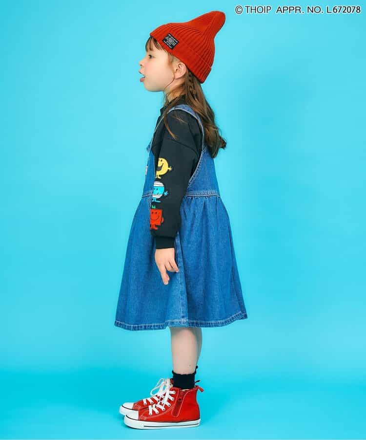 日本童裝 F.O.KIDS x MR.MEN LITTLE MISS 印花袖衛衣 80-140cm 男童款/女童款 秋季 TOPS 其他品牌童裝