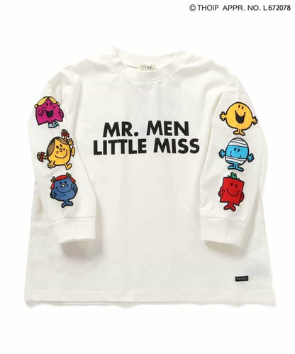日本童裝 F.O.KIDS x MR.MEN LITTLE MISS 印花袖衛衣 80-140cm 男童款/女童款 秋季 TOPS 其他品牌童裝