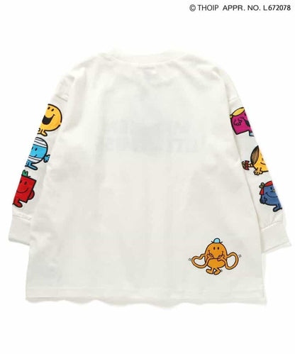 日本童裝 F.O.KIDS x MR.MEN LITTLE MISS 印花袖衛衣 80-140cm 男童款/女童款 秋季 TOPS 其他品牌童裝