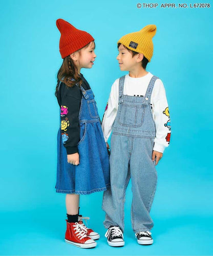 日本童裝 F.O.KIDS x MR.MEN LITTLE MISS 印花袖衛衣 80-140cm 男童款/女童款 秋季 TOPS 其他品牌童裝