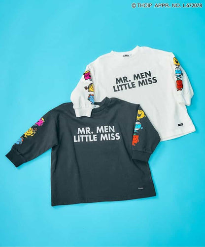 日本童裝 F.O.KIDS x MR.MEN LITTLE MISS 印花袖衛衣 80-140cm 男童款/女童款 秋季 TOPS 其他品牌童裝