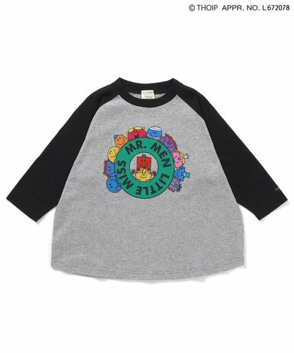 日本童裝 F.O.KIDS x MR.MEN LITTLE MISS 插肩袖上衣 80-140cm 男童款/女童款 秋季 TOPS 其他品牌童裝