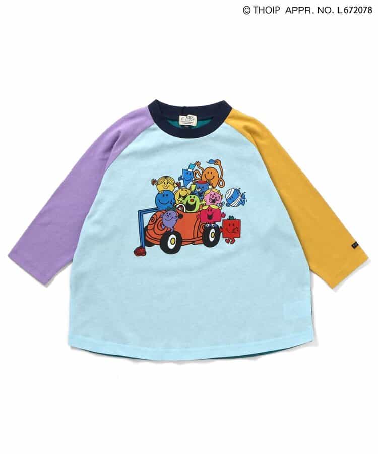 日本童裝 F.O.KIDS x MR.MEN LITTLE MISS 插肩袖上衣 80-140cm 男童款/女童款 秋季 TOPS 其他品牌童裝